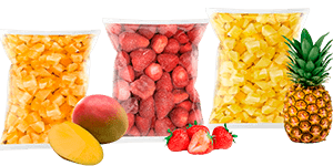 Fruta y verduras congeladas
